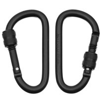 Karabińczyk Stalowy Z Blokadą 8 Mm X 8 Cm Black MFH