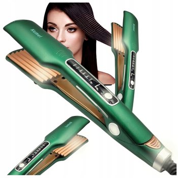 KARBOWNICA DO WŁOSÓW CERAMICZNA REGULACJA TEMPERATUR PROFESJONALNA FALE PRO - Kemei