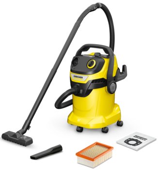 Karcher, Odkurzacz uniwersalny WD 5V-25/5/22, 1100W, żółto-szary - Kärcher
