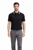 KARL LAGERFELD CZARNA KOSZULKA POLO Z KOŁNIERZYKIEM PLUS SIZE 3XL 1I3A Karl Lagerfeld