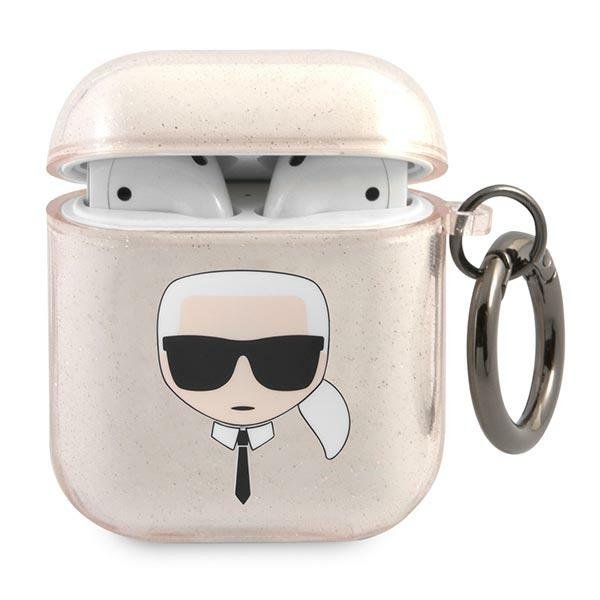 Karl Lagerfeld Custodia In PU Con Teste Di Karl E Choupette In Rilievo Per Airpods 3 Argento Borsa P 46507527