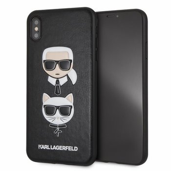 Karl Lagerfeld KLHCI65KICKC, iPhone Xs Max hardcase, czarny Karl & Choupette - Karl Lagerfeld
