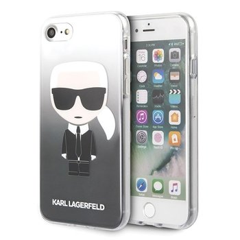 Karl Lagerfeld KLHCI8TRDFKBK, iPhone 7, 8, SE 2020, czarny Gradient Ikonik Karl - Karl Lagerfeld