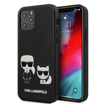 Karl Lagerfeld KLHCP12MPCUSKCBK iPhone 12/12 Pro 6,1" czarny/black hardcase Ikonik Karl & Choupette - Karl Lagerfeld