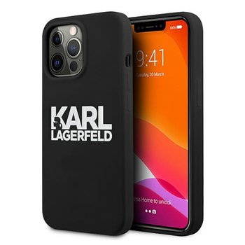 Karl Lagerfeld KLHCP13XSLKLRBK iPhone 13 Pro Max 6,7" Silicone Stack Logo czarny/black - Karl Lagerfeld