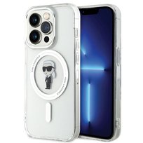 Karl Lagerfeld KLHMP15LHFCKNOT etui obudowa do iPhone 15 Pro 6.1" transparent hardcase IML Ikonik MagSafe Karl Lagerfeld