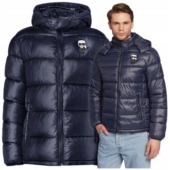 KARL LAGERFELD męska kurtka zimowa puchowa granatowa przeciwdeszczowa KARL LAGERFELD męska kurtka zimowa puchowa granatowa przeciwdeszczowa r.M - Karl Lagerfeld