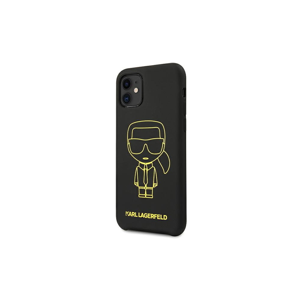 Karl Lagerfeld, Nakładka do iPhone 11 6,1", XR KLHCN61SILFLYBK hard ...