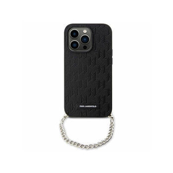 Karl Lagerfeld Saffiano Monogram Chain - Etui iPhone 14 (Czarny) - Karl Lagerfeld