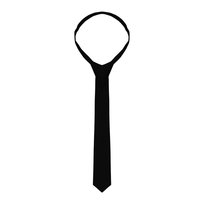 Karlowsky Zwykły Krawat Unisex Dla Dorosłych (OS / Czarny) Karlowsky