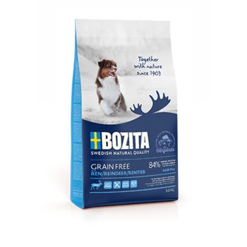 Karma bezzbożowa dla psa BOZITA Dog Grain Free Adult Plus Reindeer, 3.5 kg - Bozita