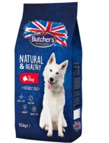 Karma Butcher's Natural&Healthy Dog Dry z wołowiną 15 kg