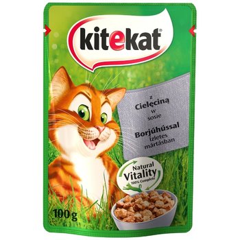 Karma dla kota KITEKAT Cielęcina w sosie, 100 g . - Kitekat