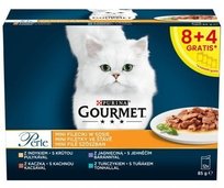 Karma dla kota Purina Gourmet Perle Mini Fileciki W Sosie 1020 g (12 X 85 g)