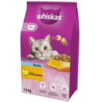 Karma dla kota, Whiskas, Sterile, z Kurczakiem, 1,4 kg