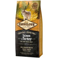 Karma dla psów dużych ras CARNILOVE Large Adult, łosoś i indyk, 12 kg.