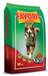 Karma dla psów FAVORIT, wołowina, 10 kg. - FAVORIT