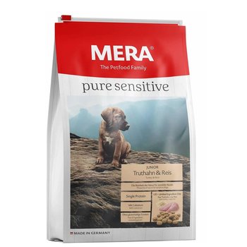 Karma dla szczeniaka MERA Pure Sensitive Junior, Indyk i ryż, 4 kg - Mera