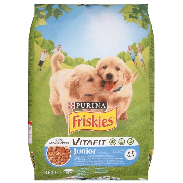 Zdjęcia - Karm dla psów Friskies Karma dla szczeniąt  Vitafit Junior, kurczak, mleko i warzywa, 8 k 