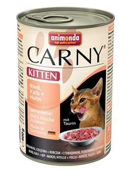 Karma mokra dla kociąt Animonda Carny Kitten, Wołowina z cielęciną i kurczakiem, 400 g - Animonda