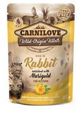Karma mokra dla kociąt CARNILOVE Cat Pouch Rabbit&Marigold, 85 g - Carnilove