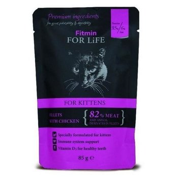 Karma mokra dla kociąt FITMIN For Life For Kittens Chicken, kurczak, 85 g - Fitmin