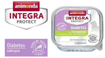Karma mokra dla kota ANIMONDA Integra Diabetes, serca indyka, 100 g - Animonda