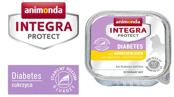 Karma mokra dla kota ANIMONDA Integra Diabetes, wątróbka kurczaka, 100 g - Animonda