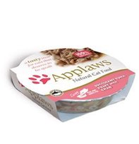 Karma mokra dla kota APPLAWS, filet z tuńczyka z krabami, 60 g