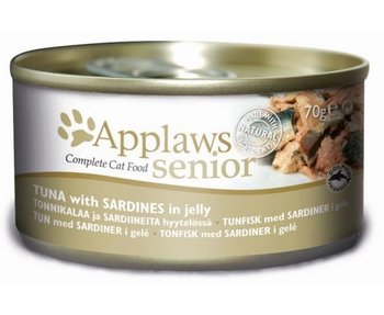 Karma mokra dla kota APPLAWS Senior, tuńczyk i sardynka, 70 g - Applaws