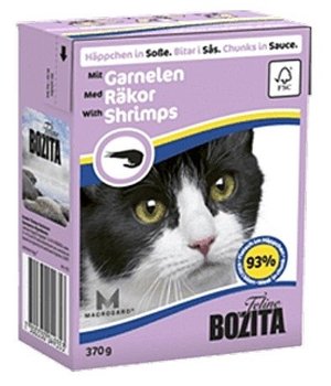Karma mokra dla kota Bozita, kawałki w sosie z krewetkami, 370 g - Bozita