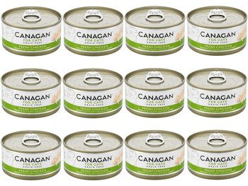 Karma mokra dla kota Canagan bezzbożowa kurczak 12x75g puszka - Canagan