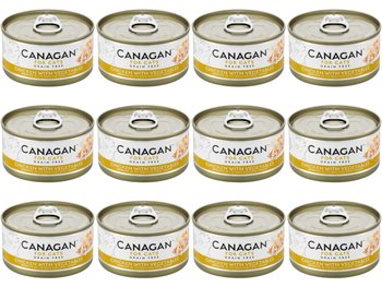 Karma mokra dla kota Canagan bezzbożowa kurczak z warzywami 12x75g puszka - Canagan