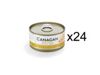 Karma mokra dla kota Canagan bezzbożowa kurczak z warzywami 24x75g puszka