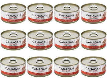 Karma mokra dla kota Canagan bezzbożowa tuńczyk z krabem 12x75g puszka - Canagan