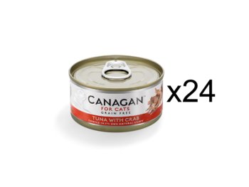 Karma mokra dla kota Canagan bezzbożowa tuńczyk z krabem 24x75g puszka - Canagan