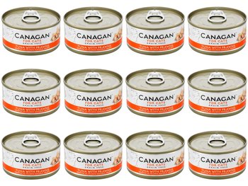 Karma mokra dla kota Canagan bezzbożowa tuńczyk z krewetką 12x75g puszka - Canagan