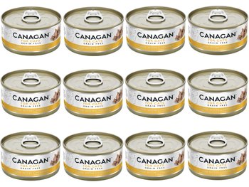 Karma mokra dla kota Canagan bezzbożowa tuńczyk z kurczakiem 12x75g puszka - Canagan