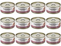 Karma mokra dla kota Canagan bezzbożowa tuńczyk z łososiem 12x75g puszka