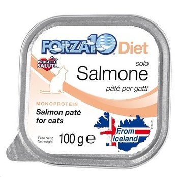 Karma mokra dla kota FORZA10 Solo Diet, łosoś, 100 g. - Forza10