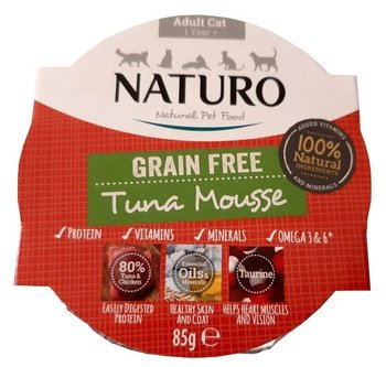 Karma mokra dla kota NATURO Adult Grain Free, tuńczyk, 85 g - Naturo