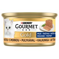 Karma mokra dla kota PURINA Gourmet Gold, mus indyk, 85 g