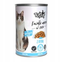 Karma Mokra Dla Kota Tuf Tuf Kawałki Mięsne Z Rybą 415 G