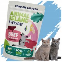 Karma Mokra Dla Kota Z Wołowiną 85 G Animal Island Filety Wołowe Bez Zbóż