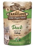 Karma mokra dla kotów CARNILOVE Cat Pouch Duck&Catnip, 85 g - Carnilove
