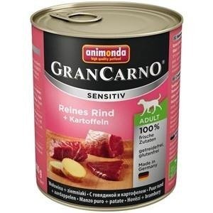 Karma mokra dla psa ANIMONDA GranCarno Sensitiv, wołowina z ziemniakami, 800 g - Animonda