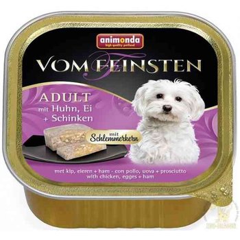 Karma mokra dla psa ANIMONDA Vom Feinsten, kurczak, jajka, szynka, 150 g - Animonda