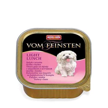 Karma mokra dla psa ANIMONDA Vom Feinsten Light, indyk z szynką, 150 g - Animonda