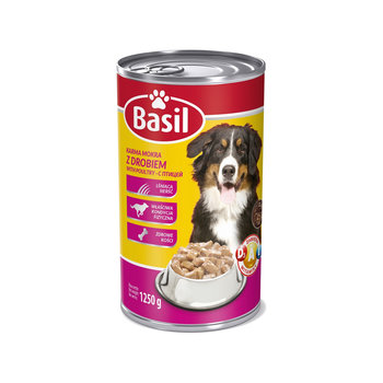 Karma mokra dla psa BASIL z drobiem puszka 1250 g - Basil