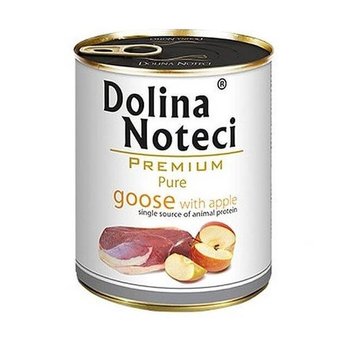 Karma mokra dla psa DOLINA NOTECI Premium Pure, gęś z jabłkiem, 800 g - Dolina Noteci
